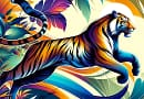 Tiger Illustrated: A Journey into the Artistic Wilderness
