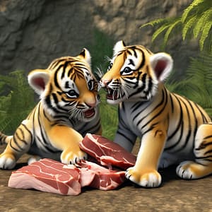 What do baby tigers eat